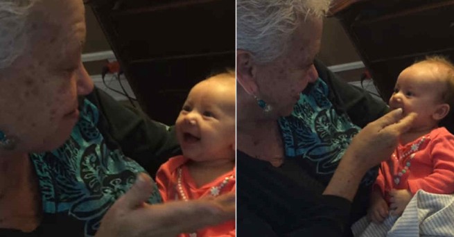 El emotivo video de una abuela sorda que se comunica con su nieta por primera vez | Redes