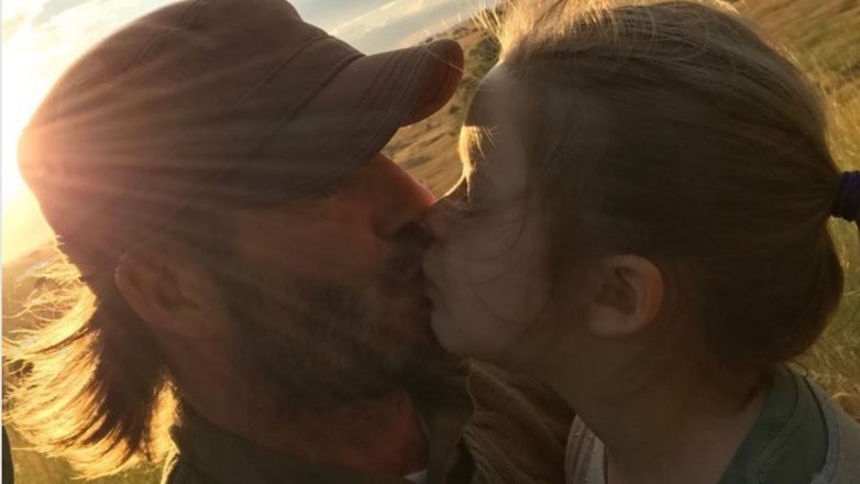 David Beckham en el ojo de la tormenta por publicar esta foto besando en la boca a su hija | Redes