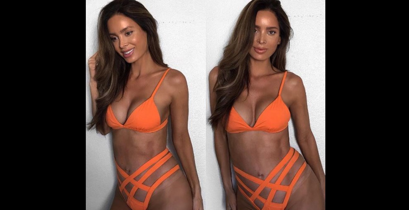 Polémica en las redes sociales por la modelo embarazada de 7 meses que no tiene panza | Redes