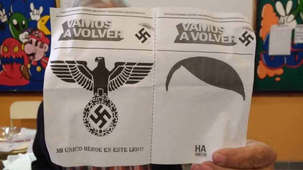 Indignación por un "voto nazi" en Chubut | Redes