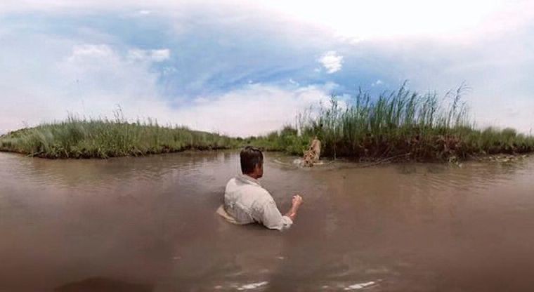 Viral animal: el emotivo abrazo de la leona y el cuidador que la salvó de cachorra | Redes