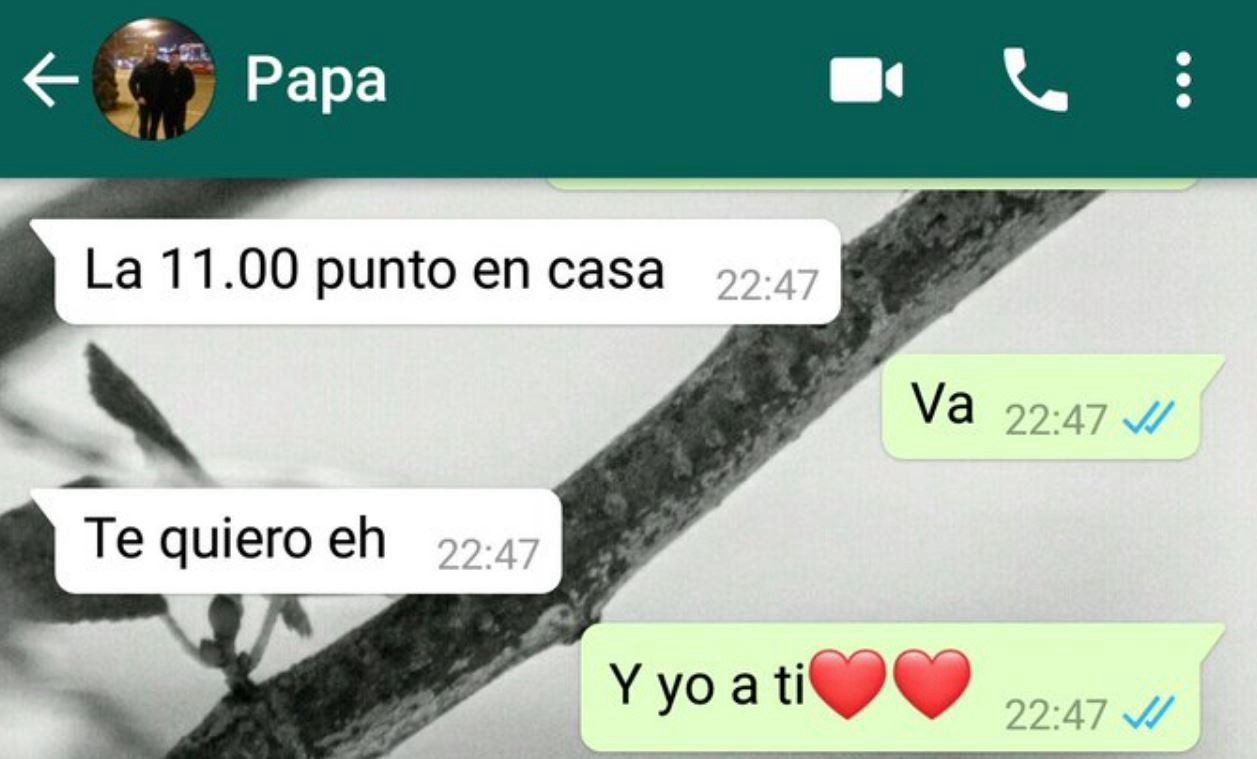 La divertida conversación de WhatsApp entre una chica y su papá que le dice que "la quiere" | Redes