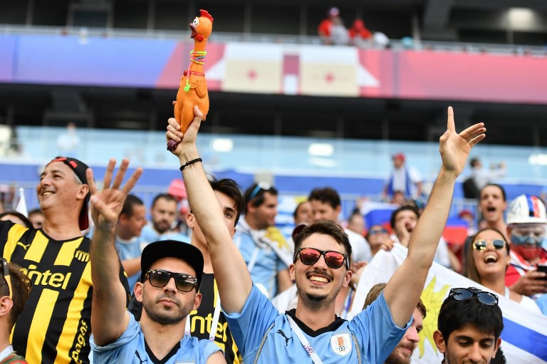 En fotos: la "Celeste" quiere ganarle a Rusia desde las tribunas | Rusia 2018