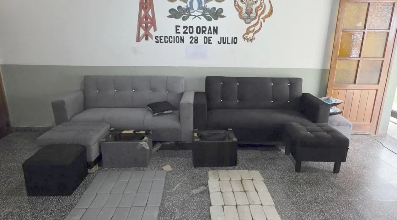 Salta: transportaba casi 50 kilos de cocaína dentro del tapizado de sillones | Actualidad