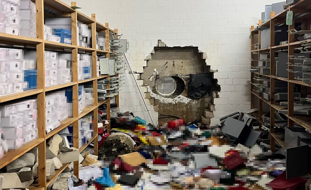 Robo de película en un banco alemán: ingresaron a la bóveda con un taladro gigante y se llevaron 30 millones de euros | Internacionales