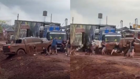 Misiones: una camioneta perdió el control en un trompódromo y atropelló a varios espectadores