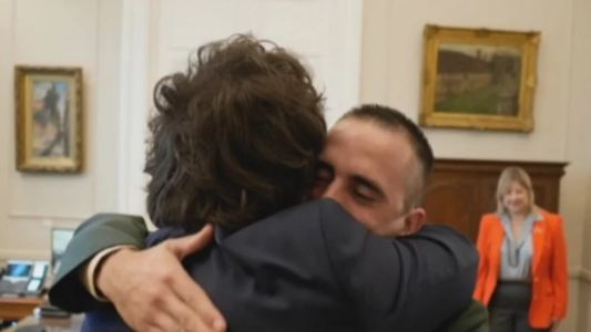 Javier Milei finalmente se encontró con Nahuel Gallo