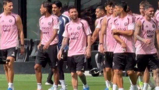 Messi se entrenó por primera vez en el nuevo estadio de Inter Miami