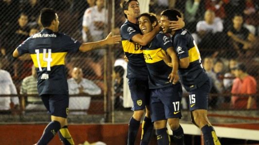 Boca le ganó a Huracán y es el único puntero del campeonato