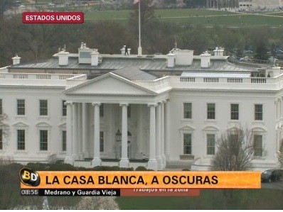 Un apagón dejó la Casa Blanca a oscuras