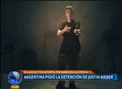 Piden a Interpol extradición de Justin Bieber para juzgarlo en la Argentina