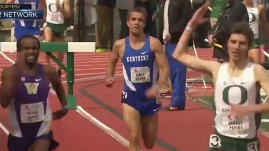 El atleta que festejó antes de tiempo