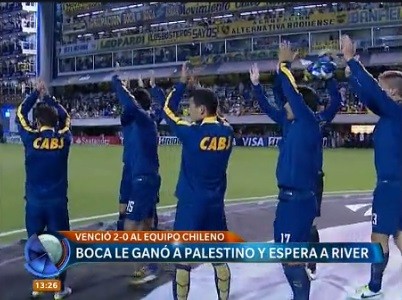 Boca le ganó a Palestino y espera a River
