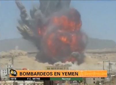 45 muertos por bombardeos a una base militar en Yemen