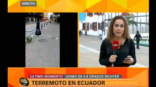 Se registró un fuerte sismo en Ecuador