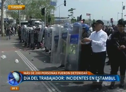 Más de un centenar de personas detenidas en Estambul por los actos del 1 de Mayo