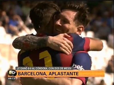 Barcelona aplastó a Córdoba 8 a 0