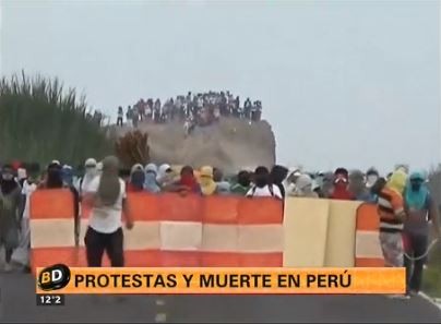 Dos muertos en protestas contra proyecto minero en Perú