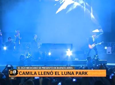 Camila llenó el Luna Park