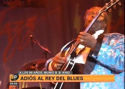 Murió BB King, considerado "el rey del blues"