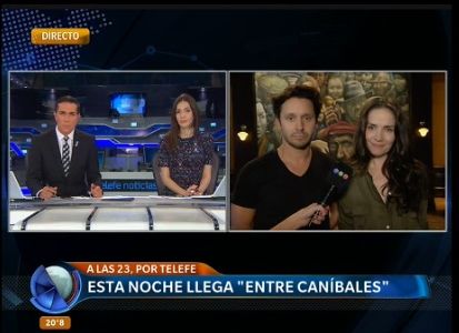 Natalia Oreiro y Benjamín Vicuña, minutos antes del estreno