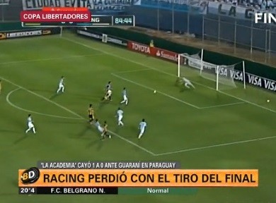 Racing perdió en Asunción y apuesta todo a la revancha