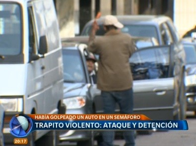 "Trapito" violento: ataque y detención