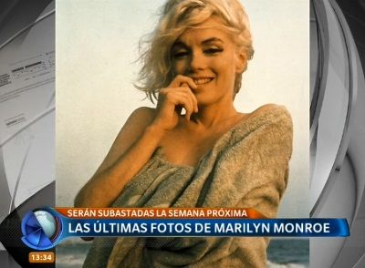 Subastan las últimas fotos de Marilyn Monroe
