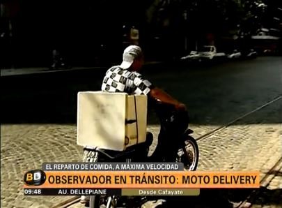 Observador en tránsito: moto delivery