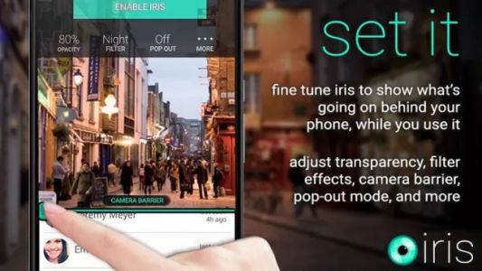 Una app permite que la pantalla de tu smartphone se vuelva traslúcida