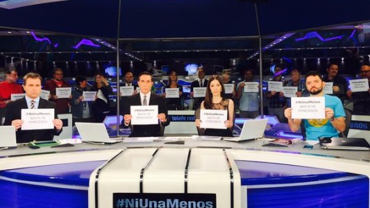#NiUnaMenos : En Telefe Noticias decimos basta de femicidios