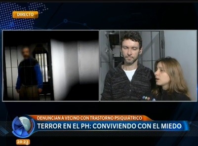 "El loco del PH": la odisea de vivir con miedo