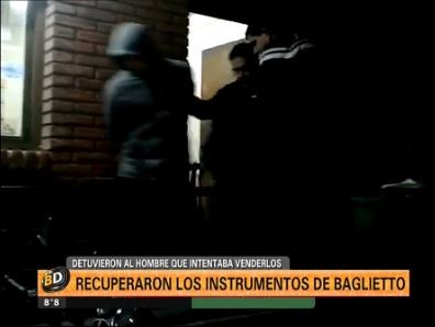 Lo detuvieron cuando quiso vender instrumentos robados a Baglietto