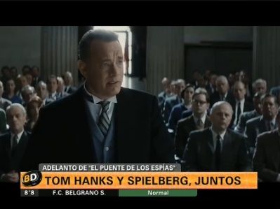 Tom Hanks y Steven Spielberg, en "El puente de los espías"