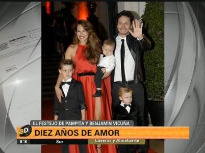 El festejo de Pampita y Benjamín Vicuña