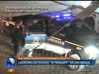 Detenidos in fraganti gracias a las cámaras de seguridad