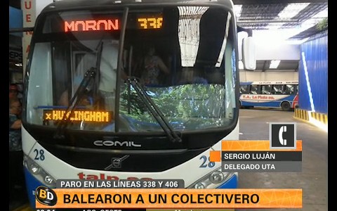 Un colectivero baleado en un asalto en Florencio Varela