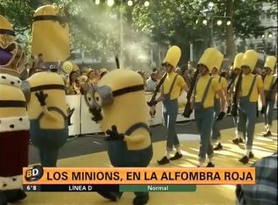 Los Minions, en la alfombra roja