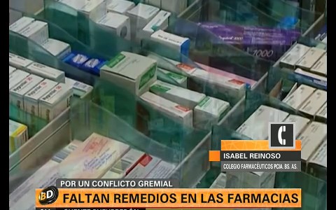 Faltan remedios en las farmacias por un conflicto gremial