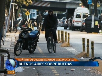 Buenos Aires está entre las ciudades más amigables para usar la bicicleta