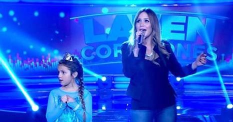 La Princesita Karina y su hija cantaron en "Laten corazones"