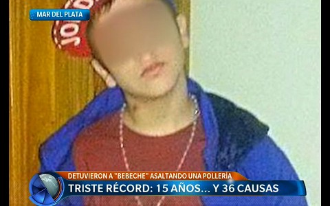 La historia de "Bebeche": tiene 15 años y 36 causas penales