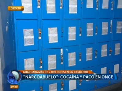 Cayó vendedor de drogas que guardaba las sustancias en un locker de la estación Once