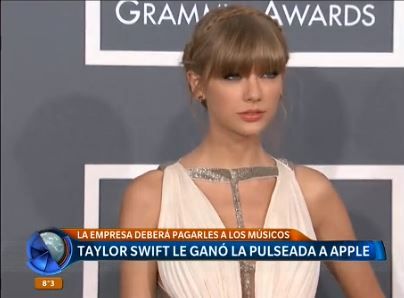 Taylor Swift le ganó la pulseada a Apple
