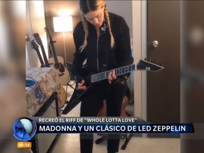 Madonna soprendió con un tema de Led Zeppelin