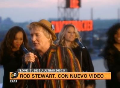 Rod Stewart estrenó video