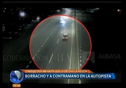 Condujo borracho y a contramano por la autopista Buenos Aires-La Plata