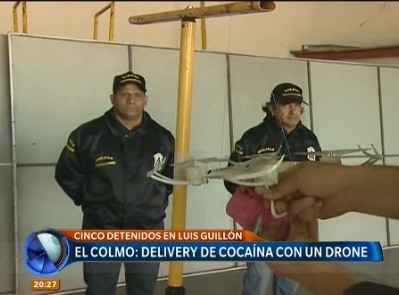 El colmo: hacían delivery de cocaína con un drone