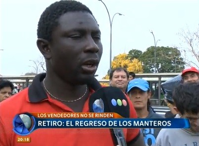 Retiro: el regreso de los manteros