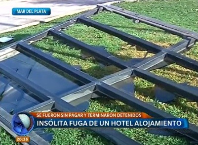 Hicieron un trío, huyeron del hotel de alojamiento sin pagar, chocaron y los detuvieron